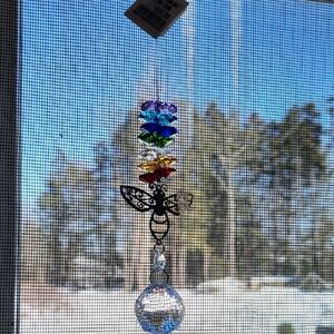 Colorful Crystal Butterfly Suncatcher